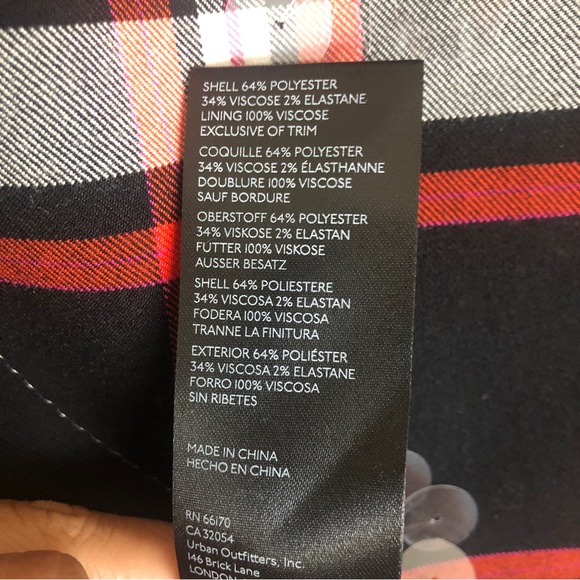 Anthropologie Maeve embellished plaid midi skirt. - Picture 7 of 14